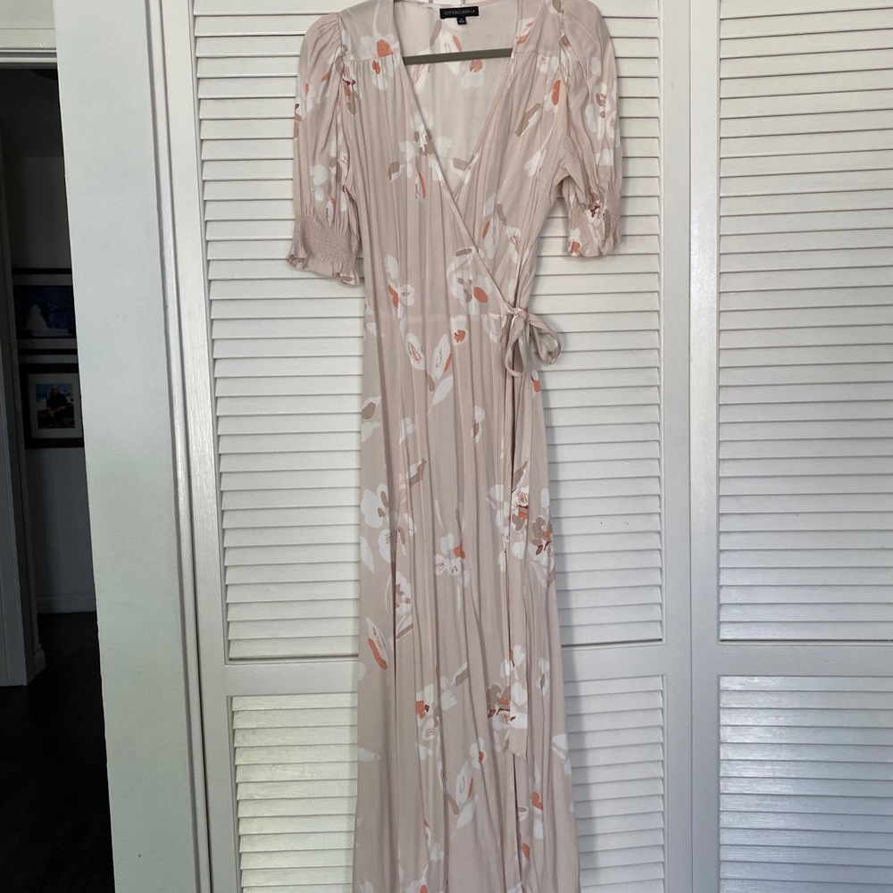Floral wrap dress